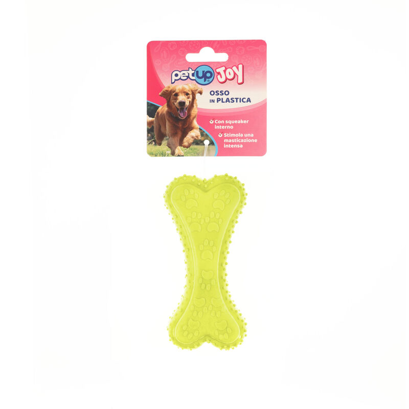 Petup Joy Osso in TPR per cuccioli con squeaker 12 cm