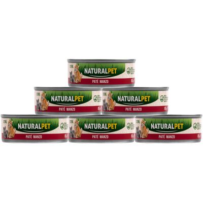 Naturalpet Cat Sterilised Pat&eacute; Manzo 85gr