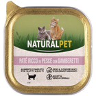 Naturalpet Cat Paté ricco in Salmone con gamberetti 100 gr