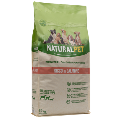 Naturalpet Dog Adult All Breed Ricche in Salmone 12 kg
