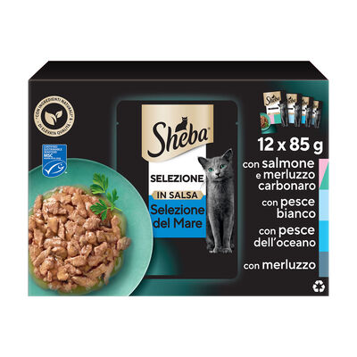 Sheba Cat Selezione Del Mare in salsa 12x85 gr