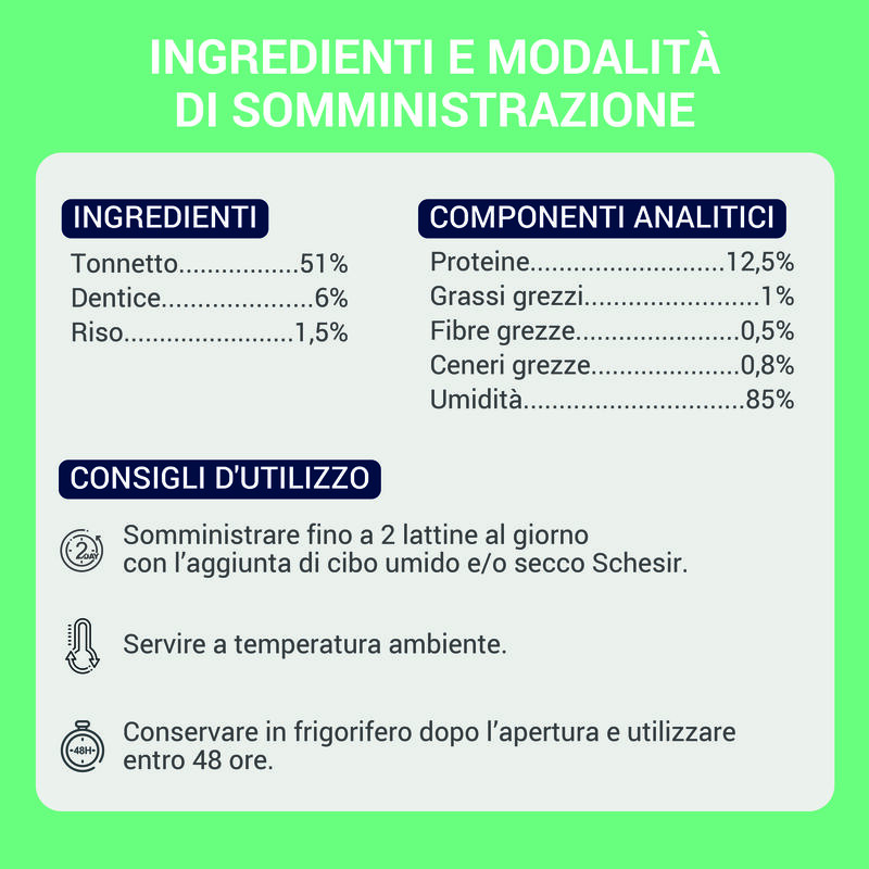 Schesir Cat Jelly Tonnetto con Dentice 70g