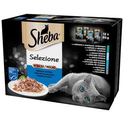 Sheba Cat Selezione Del Mare in salsa 12x85 gr