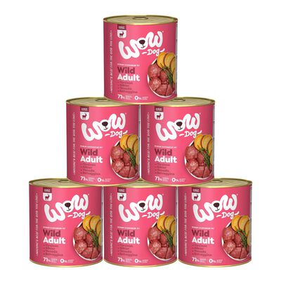 Wow Dog Adult Selvaggina con Alghe Marine e Patate Dolci 800 gr