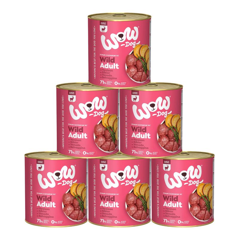Wow Dog Adult Selvaggina con Alghe Marine e Patate Dolci 800 gr
