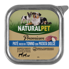 Naturalpet Premium Dog Adult paté ricco in tonno con patata dolce 150gr