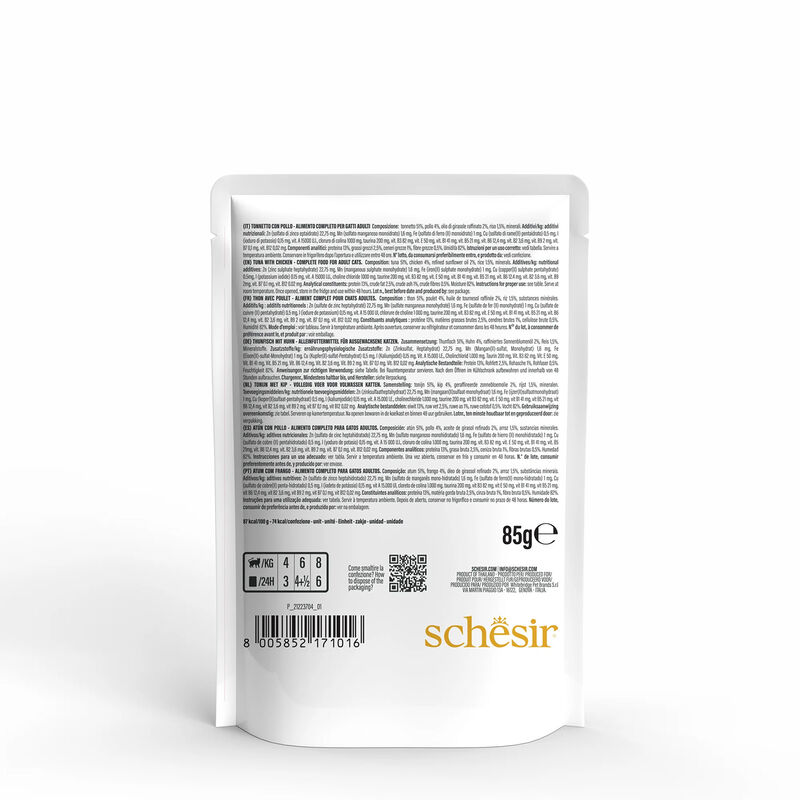 Schesir Cat Tonnetto e Pollo 85 gr