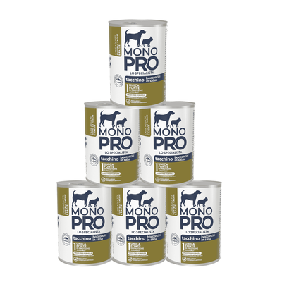 Monopro Bocconcini in Salsa per cani adulti Tacchino 415 gr