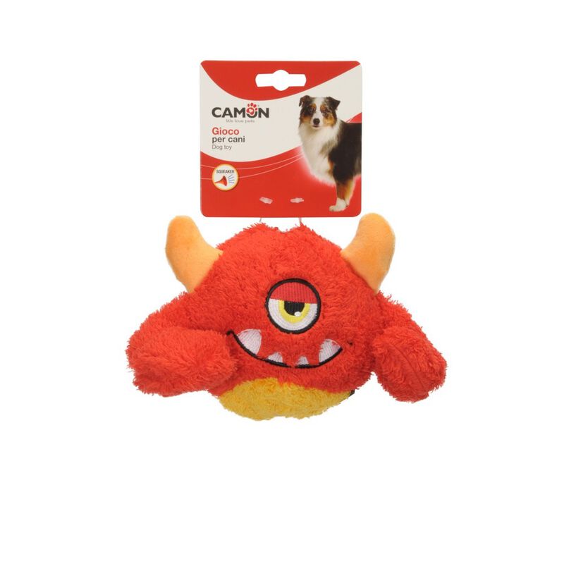 Camon monster colorati in poliestere con squeaker 8 cm