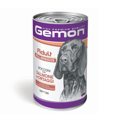 Gemon Dog All breeds Adult bocconi con Salmone e ortaggi 1250gr