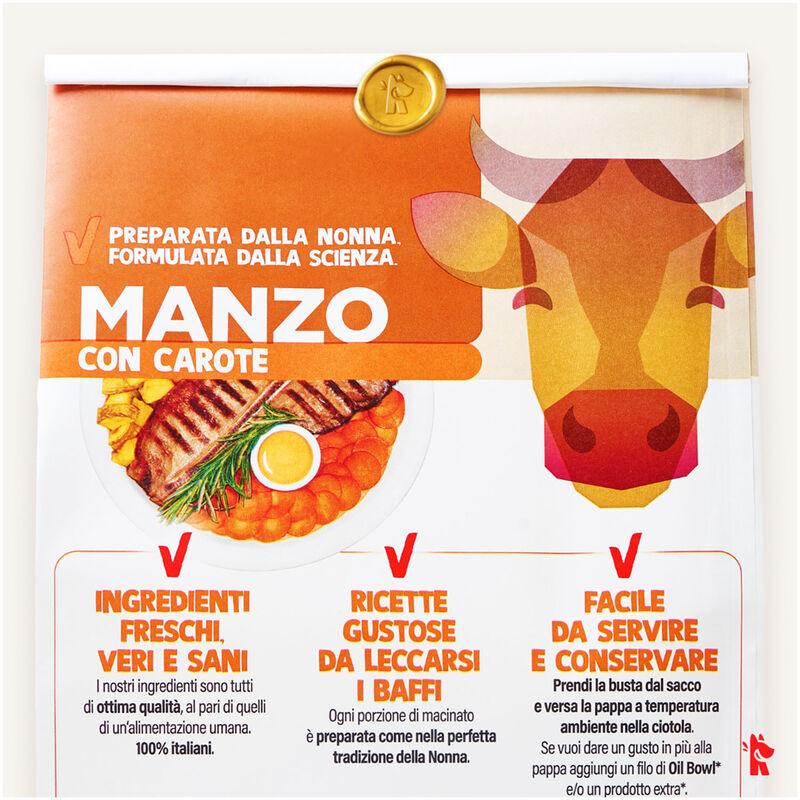 Real Bowl Dog Grain Free Manzo 150 gr