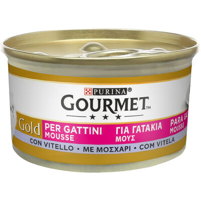 Gourmet Gold Cat Kitten Mousse con Vitello 85 gr