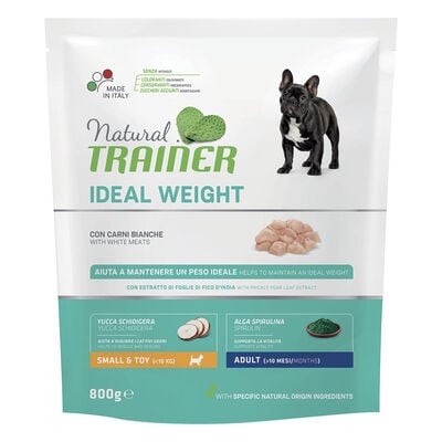 Natural Trainer Dog Ideal Weight Small & Toy Adult con Carni bianche 2 kg