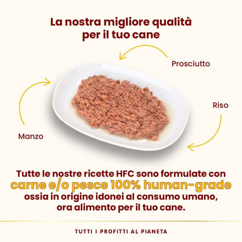 Almo Nature HFC Natural Dog Adult Manzo con Prosciutto 95gr