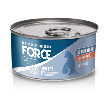 Forcepet Cat Adult Steril Low Fat soft pat&egrave; con salmone 85gr