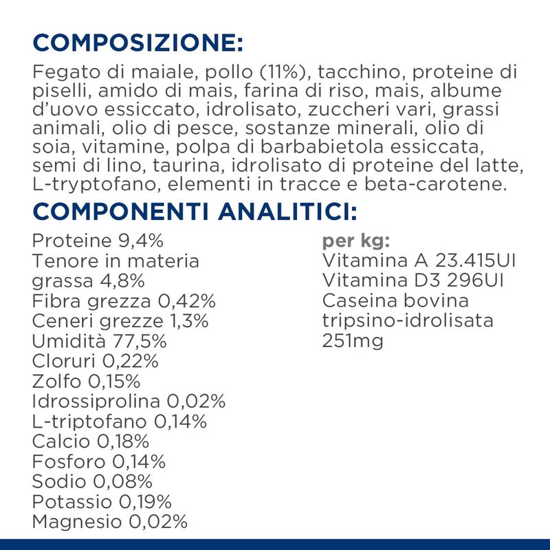 Hill's Prescription Diet c/d Multicare Stress Cibo Umido per gatti adulti con Pollo 85 gr
