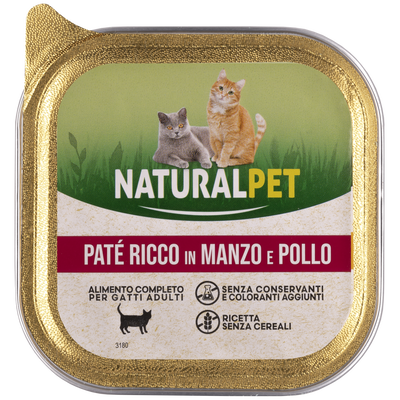 Nauralpet Cat Paté ricco in Pollo e manzo 100 gr