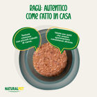 Naturalpet Cat I rag&ugrave; Manzo con cubetti di arrosto di tacchino 85gr