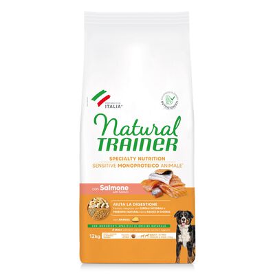 Natural Trainer Sensitive Dog Medium Maxi Salmone 12 kg