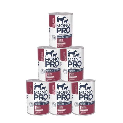 Monopro Bocconcini in Salsa per cani adulti Agnello 415 gr