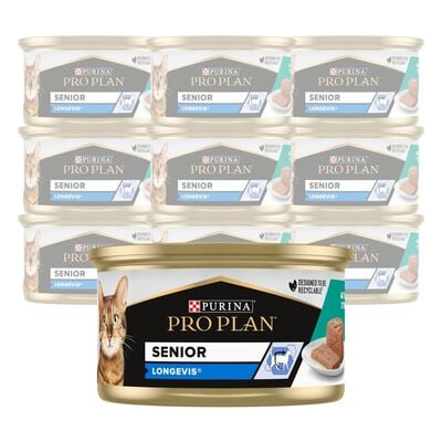 Purina Pro Plan Longevis Cat Adult 7+ Mousse con Tonno 85 gr
