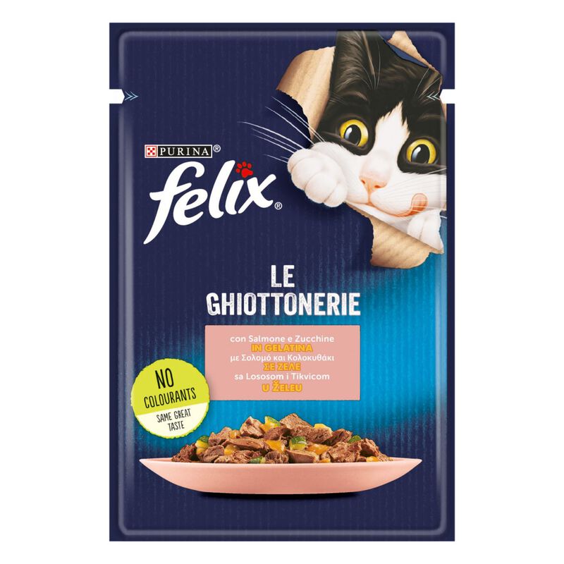 Felix Le Ghiottonerie Cat Adult con Salmone e Zucchine 85 gr