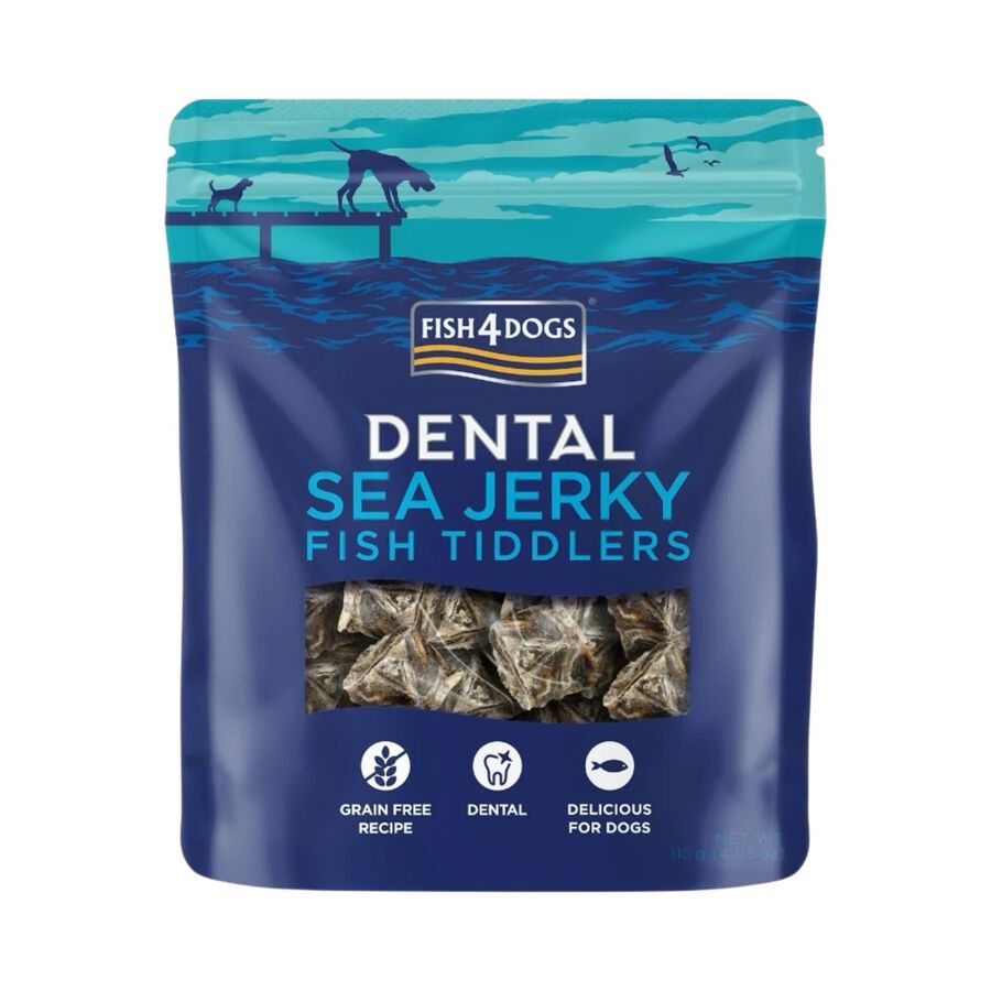 Fish4Dogs Dental Sea Jerky Fish Tiddlers Snack 115 gr