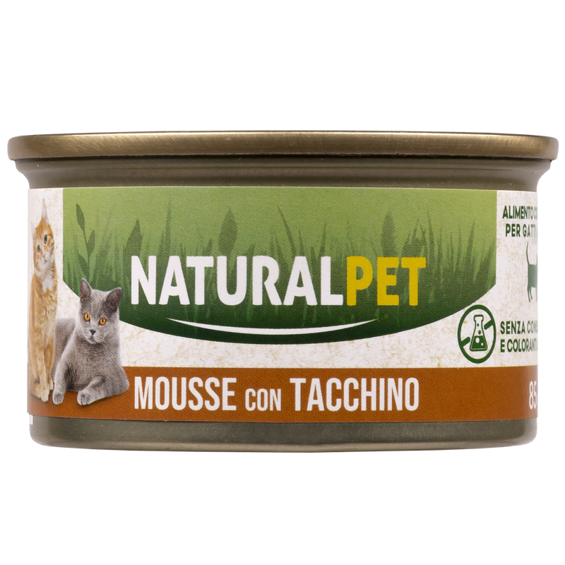 Naturalpet Cat Adult Mousse con Tacchino 85 gr