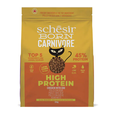 Schesir Born Carnivore Cat Adult Pollo con Uovo 255gr