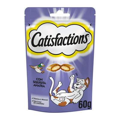 Catisfactions Snack Cat Anatra 60 gr
