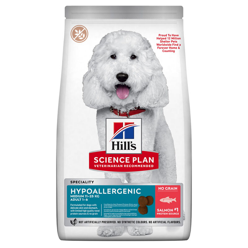 Hill's Science Plan Hypoallergenic Dog Adult Medium Salmone 14Kg