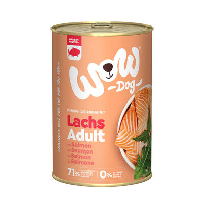 Wow Dog Adult Salmone con dente di leone e ortica 400gr