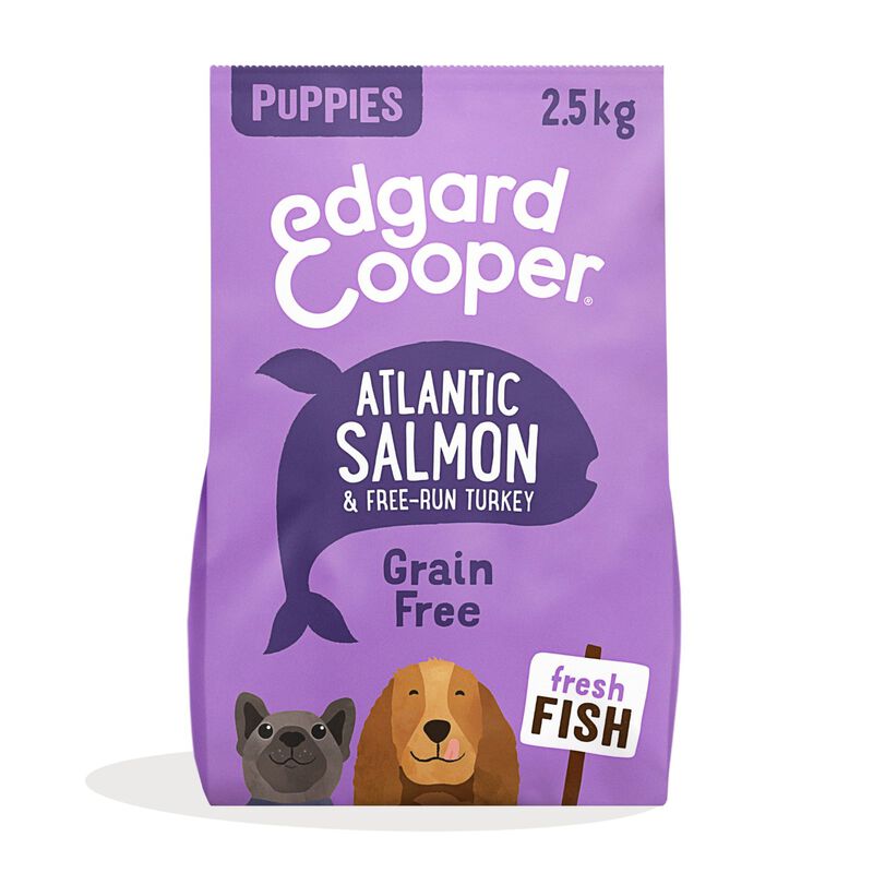 Edgard & Cooper Dog Puppy Salmone e Tacchino 2,5 kg