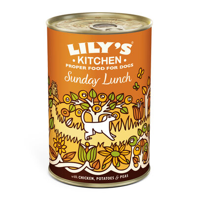 Lily's Kitchen Dog Adult Sunday Lunch con Pollo Patate e Piselli 400gr
