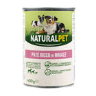 Naturalpet Dog Adult Paté ricco in Maiale 400 gr