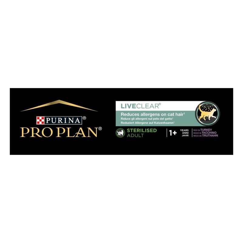 Purina Pro Plan LiveClear Cat Adult Sterilized ricco In Tacchino 1,4 kg