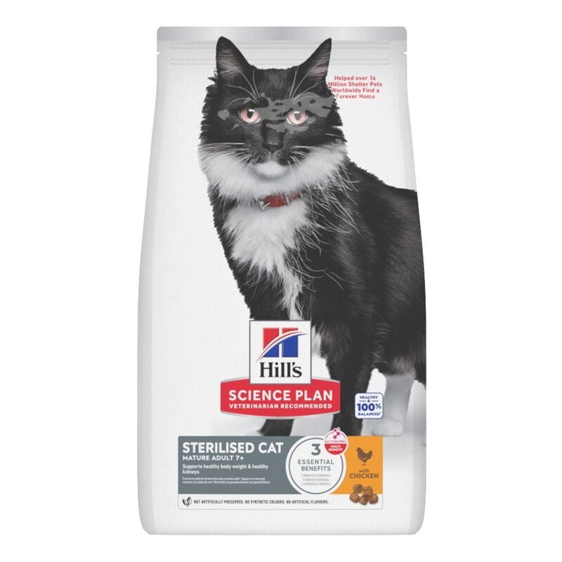 Hill's Science Plan Cat Mature Adult 7+ Sterilised al Pollo 1,5 kg