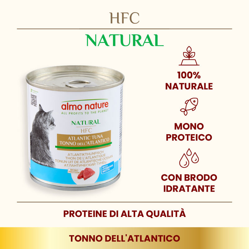 Almo Nature HFC Natural Cat Tonno dell'Atlantico 280 gr