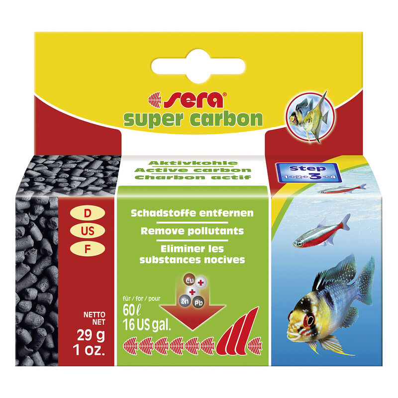 Sera Super Carbon carbone attivo per Acquari 29gr