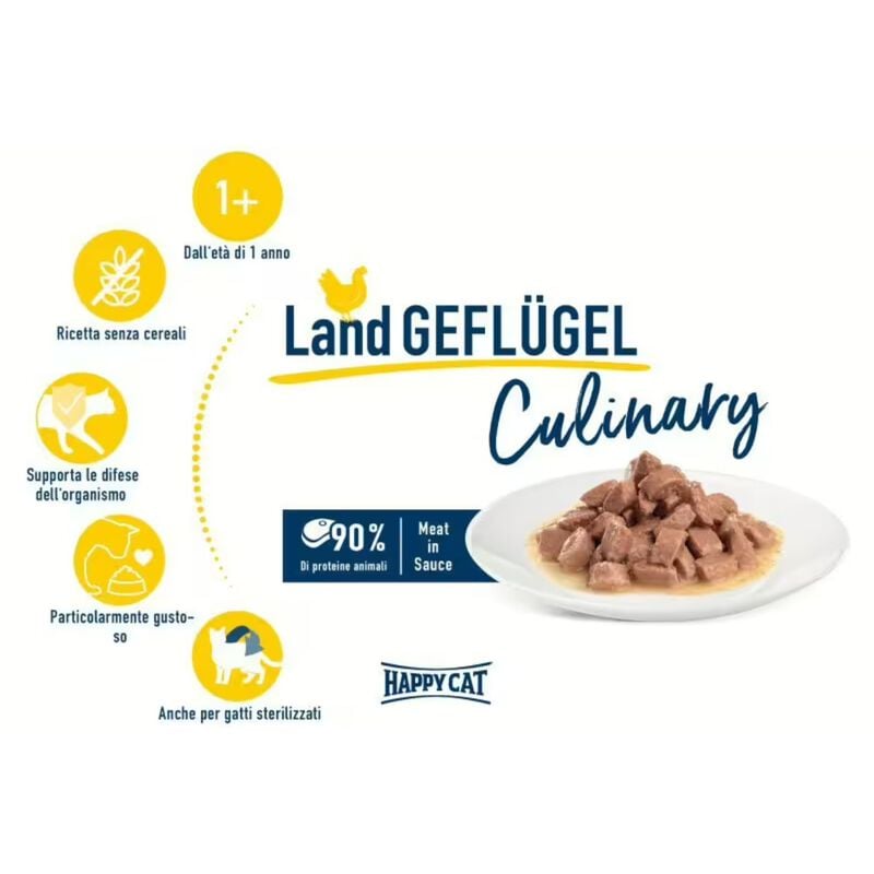 Happy Cat Culinary Pollame in Salsa 85 gr