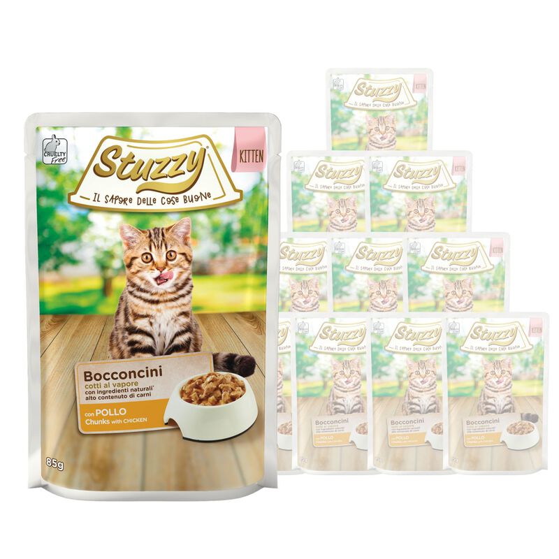 Stuzzy Kitten Bocconcini con Pollo 85 gr