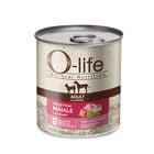 O-life Dog Adult All Breeds Pezzettoni Maiale con Piselli 400 gr image number 0