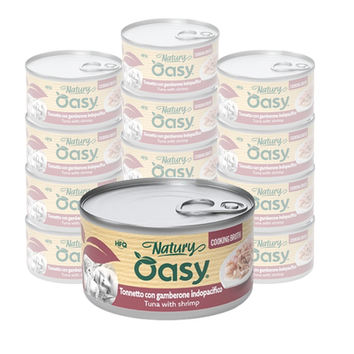 Oasy Natury Cat Adult Tonnetto con gamberone indopacifico 85gr