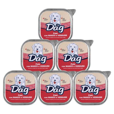 Dag Dog Adult All Breed pat&eacute; con Manzo e verdure 300gr
