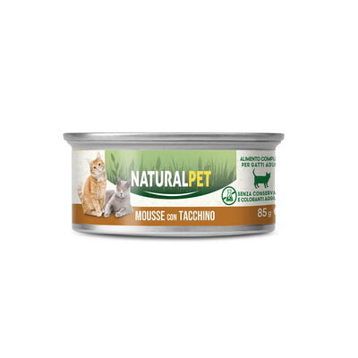 Naturalpet Cat Adult Mousse con Tacchino 85 gr