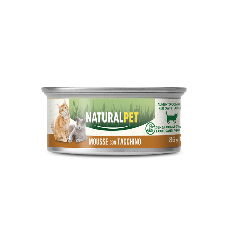 Naturalpet Cat Adult Mousse con Tacchino 85 gr