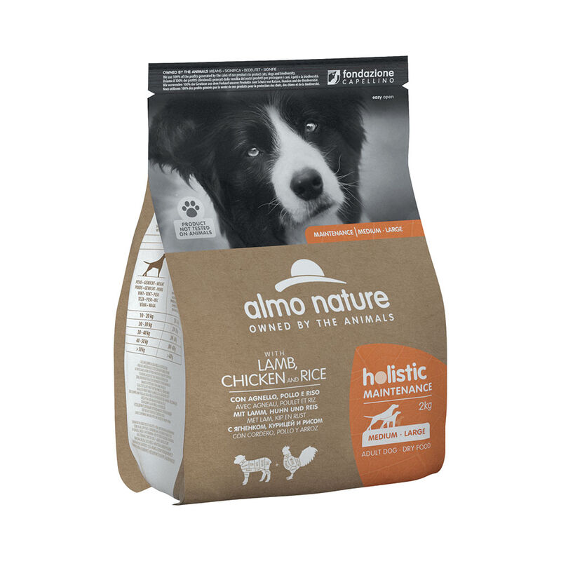 Almo Nature Holistic Agnello 2kg - Alimento completo per cani adulti