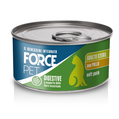 Forcepet Cat Adult Steril Digestive soft pat&egrave; con pollo 85gr