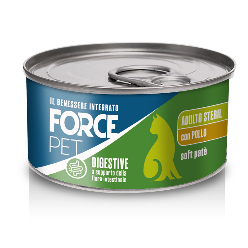 Forcepet Cat Adult Steril Digestive soft pat&egrave; con pollo 85gr