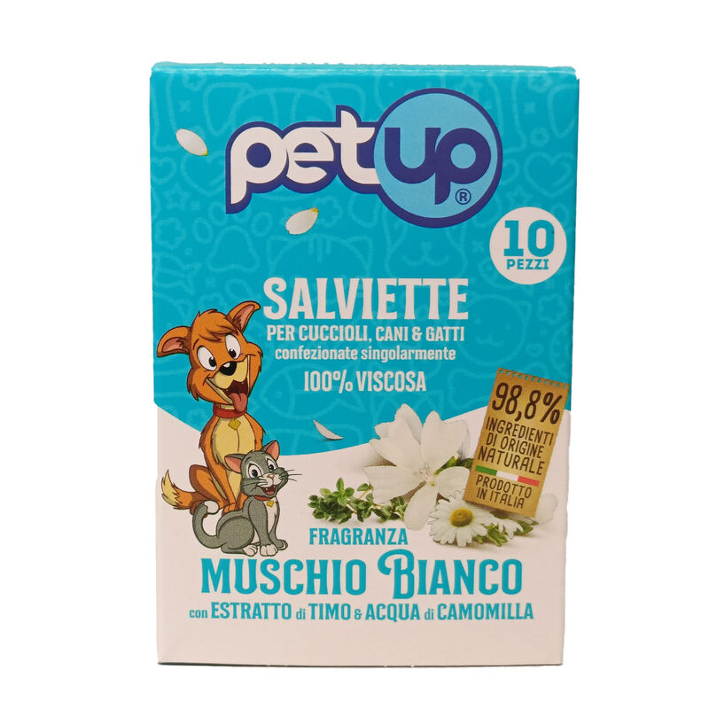 Petup Salviette con Muschio Bianco 10 pz